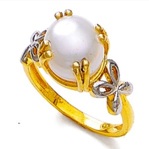 Pop A Pearl Gold Ring