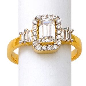 Prisha Stone Gold Rings