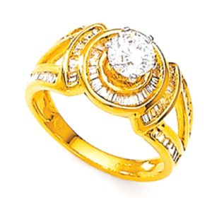 Rock Bort Women's Gold Ring