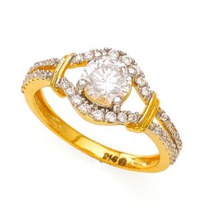 Sparkle Suave Gold Ring