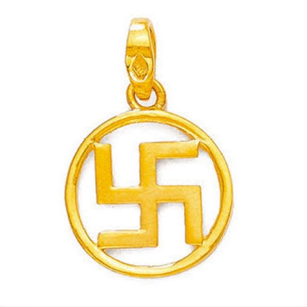 Circlet Swastik Gold Pendant