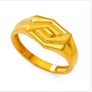 Cubic O Yellow Gold Ring