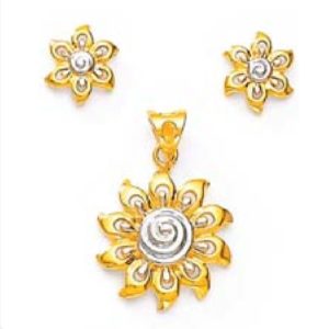 Flora Pendant Set For Women And Girls