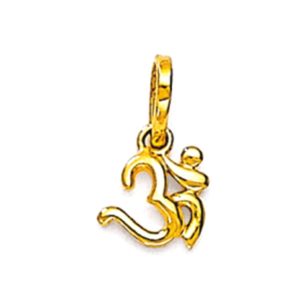 Om Ganesha Gold Pendant