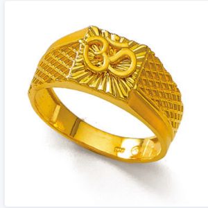 Attraction Om Gold Ring
