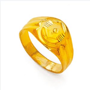Rect Tria Gold Ring