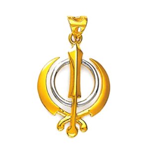 Religious khanda Gold Pendant