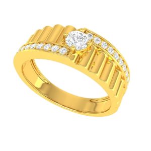 Bold Gold Staires Ring