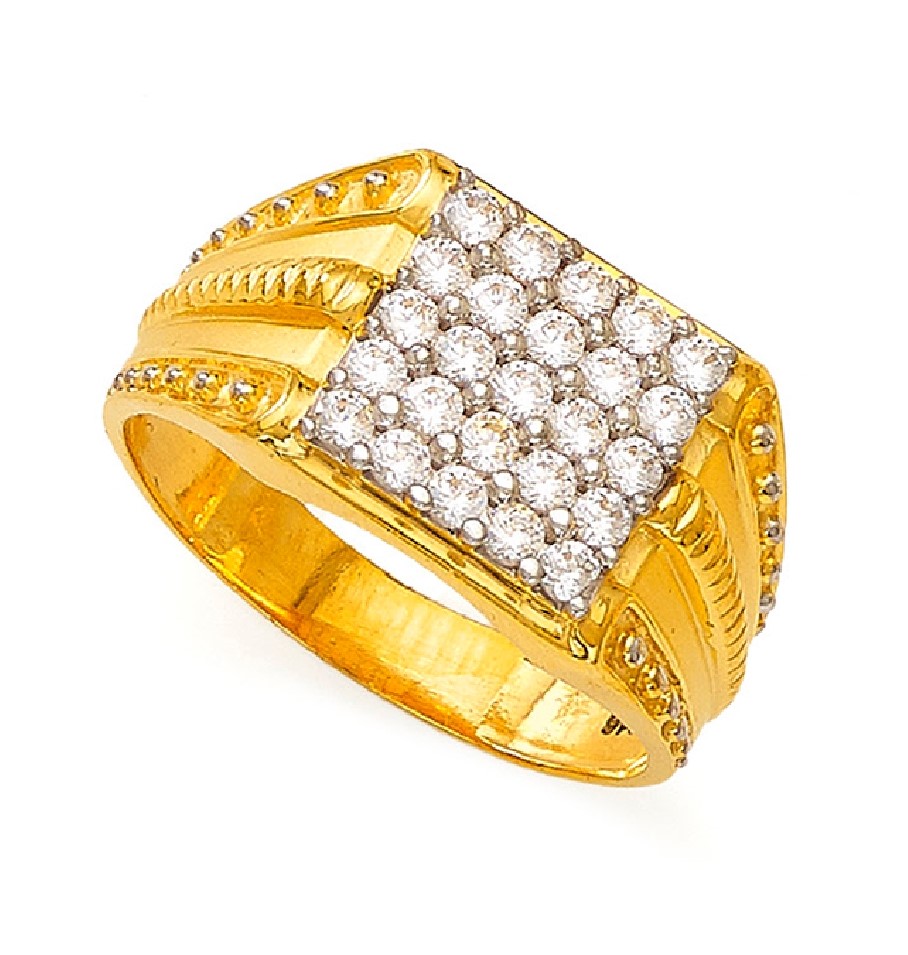 The Alex Gold Ring For Men's – Welcome to Rani Alankar
