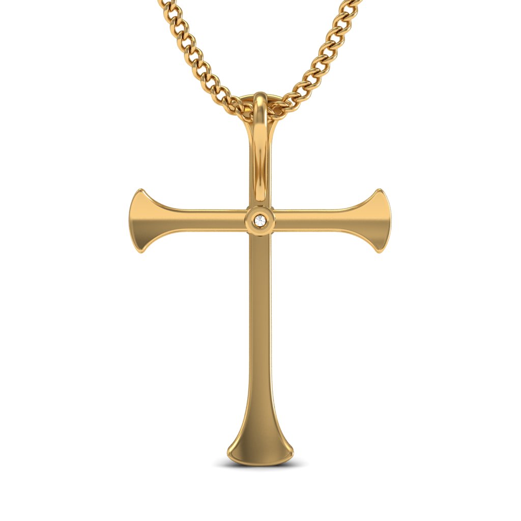 Diamond Cross Necklace / 14k Gold Diamond Cross / Dainty Diamond Cross /  14k Rose Gold Cross / Religious Gift / Communion Baptism - Etsy