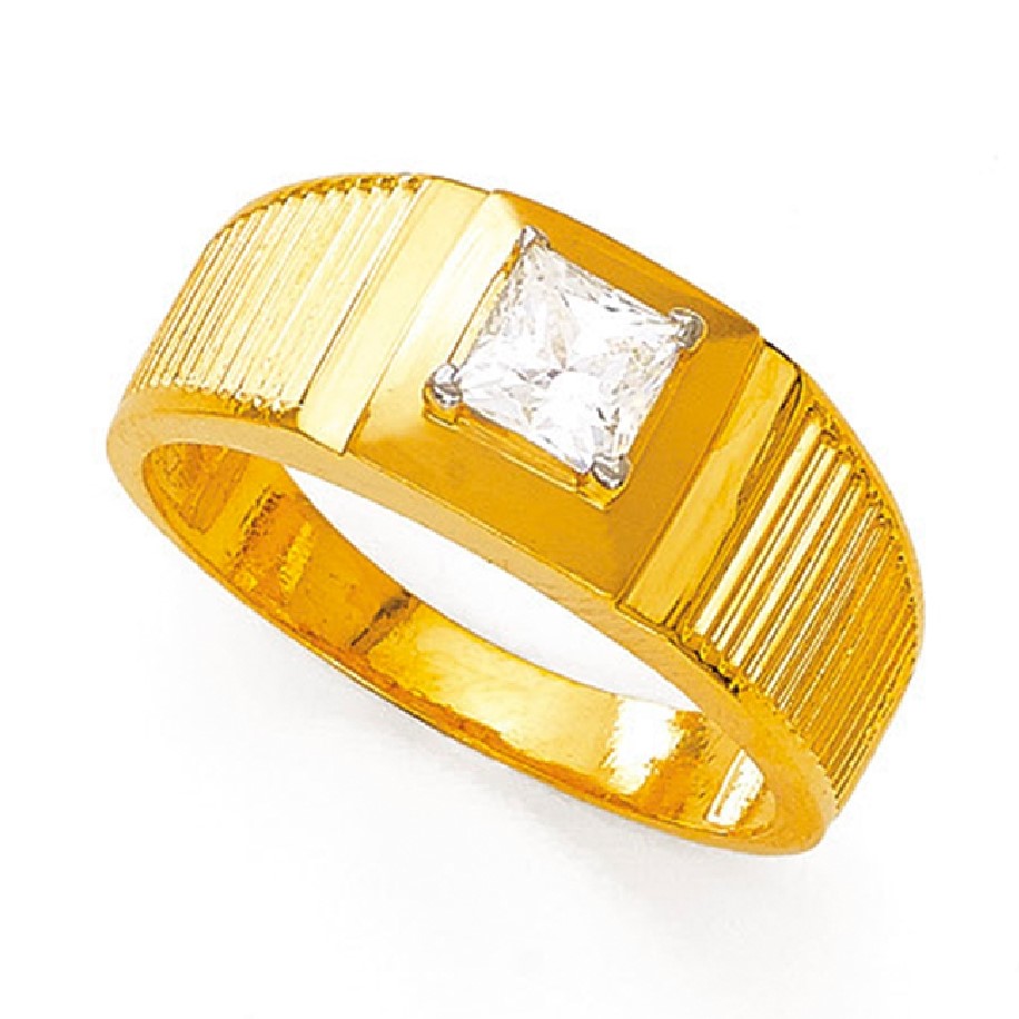 Facets of Fire Diamond 3 Stone Ring in 14K Yellow Gold (1ctw)