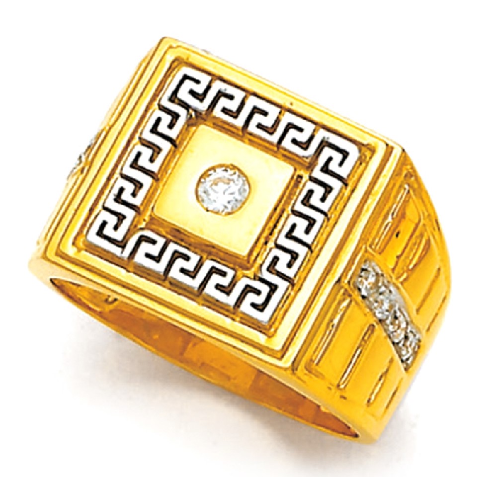 Gold Versace Gents Ring – Sunakh