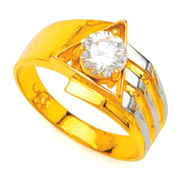 Triangle Clave Gold Ring