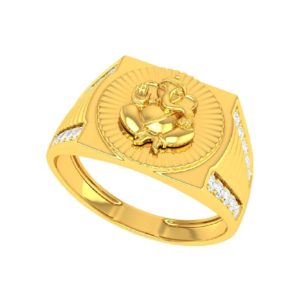 Divine Vinayak Gold Ring
