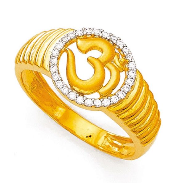Religious Shivay Om Gold Ring