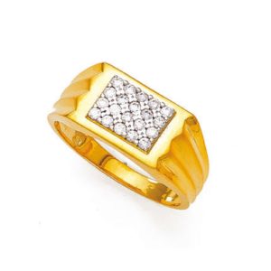 Bussiness Charm Gold Rings
