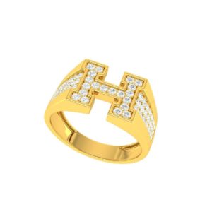 Fantastic H Gold Ring