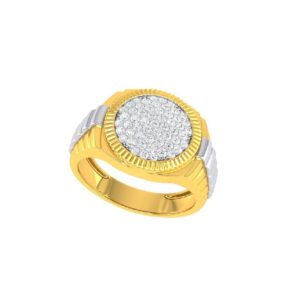 Dice Yellow Gold Ring