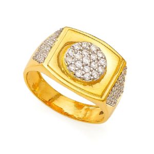 Mighty Round Shape Gold Ring
