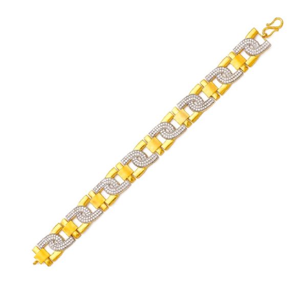 Bussiness Magnet Gold Bracelet