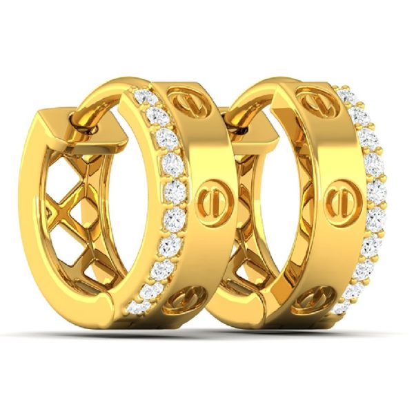 Elegant Arch Gold Earrings