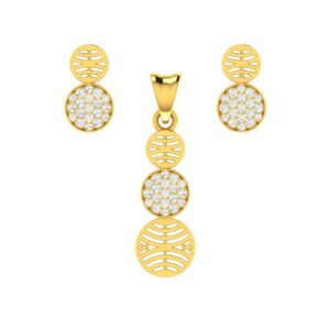 Laced In Classic Trends Gold Necklace Set