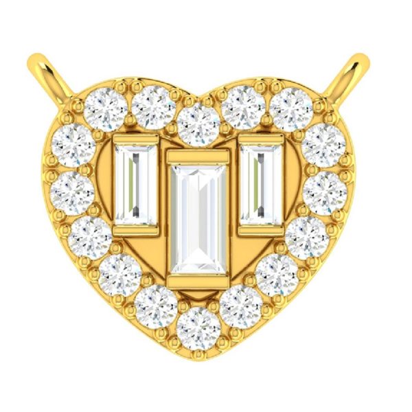 Princess Heart Gold Pendant