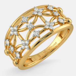 The Rose Lattice Gold Ring