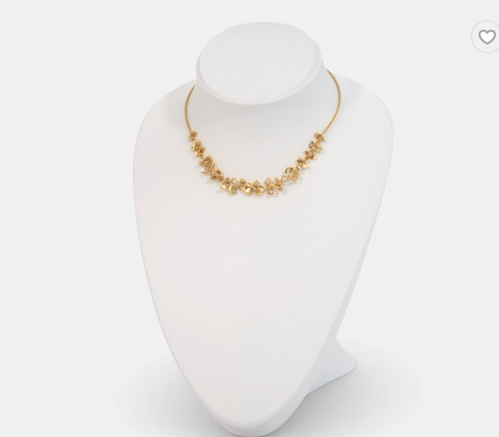 Buy One Gram Gold Simple Light Weight 3 Layer Necklace Design for Girls