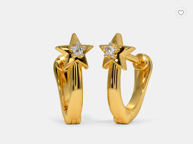 Aesthetic Gold-plated Round Hoop Earrings – AVO ONLINE STORE