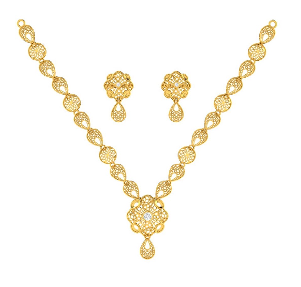 Turkey Feast Gold Necklace Set | SEHGAL GOLD ORNAMENTS PVT. LTD.