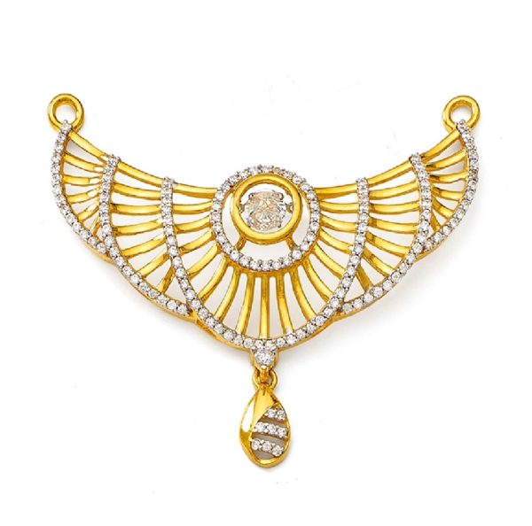 Wings Gold Mangalsutra Pendant