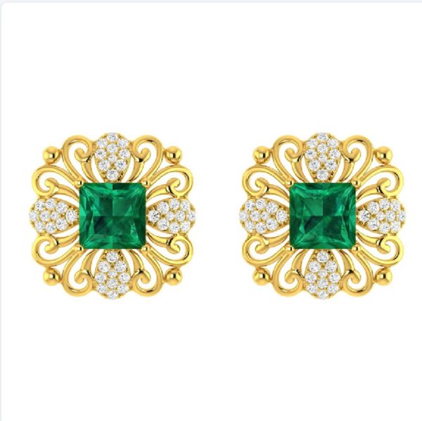 Green Ornate Gold Tops