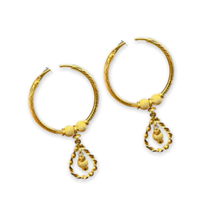 Nirantara Rajkot Gold Earrings