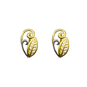 Leaf craft earrings
