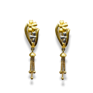 Golden twist earrings