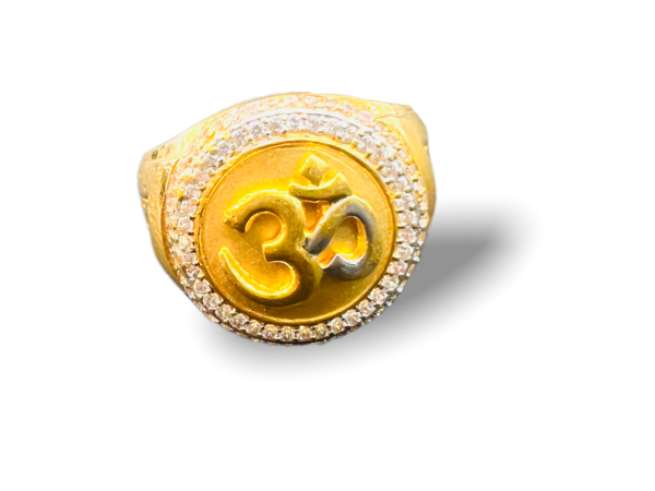 Om Shakti Gold Ring