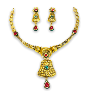 Ancient beauty gold necklace set
