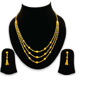 Splendid gold necklace set