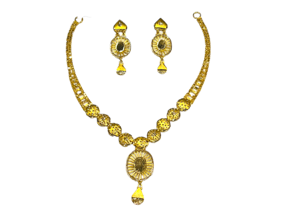 Dakshta Gold Necklace Set