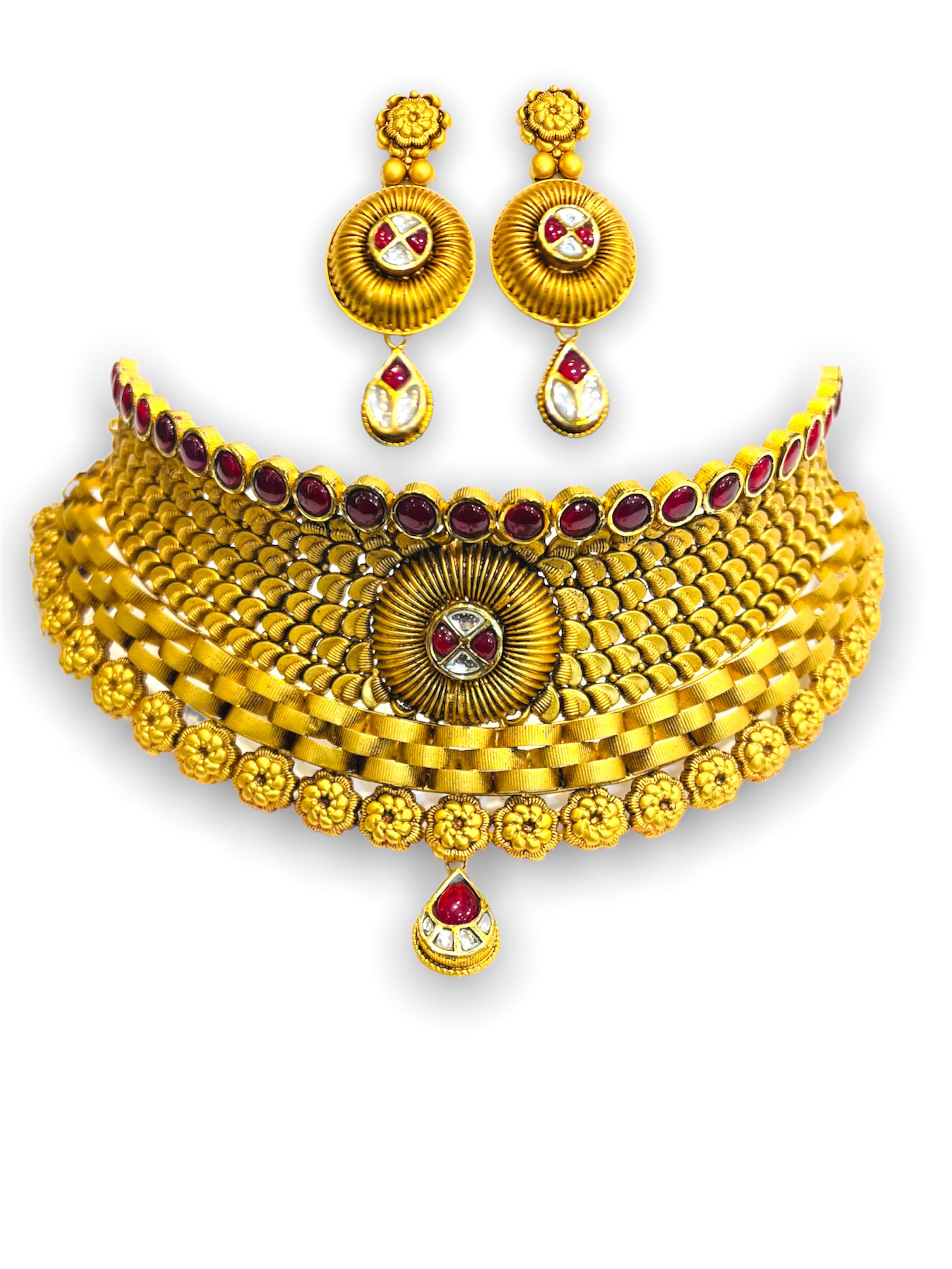 Purchase gold-coated Ktriti Antique choker necklace