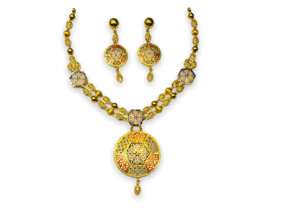 Sandhya Gold Necklace Set