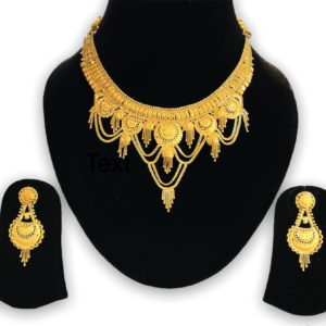 Ethereal gold necklace set