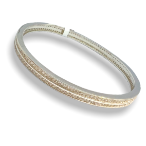 Colour Stone Oxidised Silver Bracelet