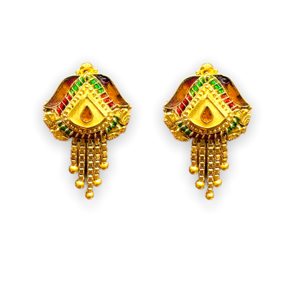 Colorful Glory Gold Earrings