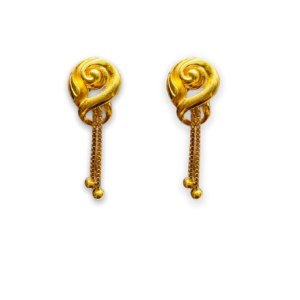 Twist & Amp Gold Twirls Earrings