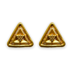 Triangle Fest Gold Earrings