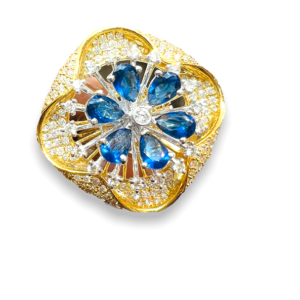 Alfiya bloom diamond ring