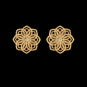Sehgal Gold Floral Cast Earring