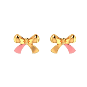22K BIS Hallmark Gold Stud Cubic Zirconia Earrings for Women